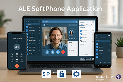 نرم‌افزار تلفن سازمانی آلکاتل – ALE SoftPhone Application